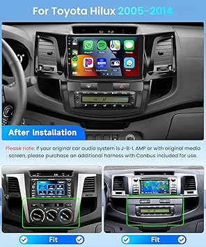 Dash Camera-METEESER-4+64G for Toyota Hilux 2005-2014 Wireless CarPlay Car Stereo Receiver- 9 Inch Android Auto IPS 1280 * 720 Touchscreen Headunit 2 Dash Camera-METEESER-4+64G for Toyota Hilux 2005-2014 Wireless CarPlay Car Stereo Receiver- 9 Inch Android Auto IPS 1280 * 720 Touchscreen Headunit - Image 2