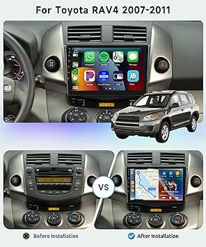 Dash Camera-podofo-8 CORE 2G+64G Car Radio for Toyota RAV4 2007-2011 with Wireless CarPlay/Android Auto- Podofo 9 Inch 1280 * 720P IPS Touch Screen Stereo Android 13 GPS WiFi Bluetooth DSP SWC + HD Backup Camera 2 Dash Camera-podofo-8 CORE 2G+64G Car Radio for Toyota RAV4 2007-2011 with Wireless CarPlay/Android Auto- Podofo 9 Inch 1280 * 720P IPS Touch Screen Stereo Android 13 GPS WiFi Bluetooth DSP SWC + HD Backup Camera - Image 2