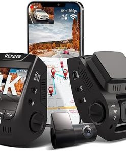 Dash Camera-REXING-Rexing V1PGW-4K 2.4″ LCD 2160p Front + 1080p Rear W/Built-in GPS- Wi-Fi 170° Wide Angle Dual Channel Dashboard Camera Recorder Car Dash Cam with Rear Cam Dash Camera-REXING-Rexing V1PGW-4K 2.4″ LCD 2160p Front + 1080p Rear W/Built-in GPS- Wi-Fi 170° Wide Angle Dual Channel Dashboard Camera Recorder Car Dash Cam with Rear Cam