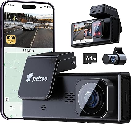 Dash Camera-pelsee-4K 3 Channel Dash Cam Front and Rear Inside- Dash Camera for Cars Dash Camera-pelsee-4K 3 Channel Dash Cam Front and Rear Inside- Dash Camera for Cars
