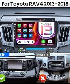 Dash Camera-Jingelsye-Car Radio Stereo for Toyota RAV4 2013-2018: 8 Core 4+32G 10.1” 1280*800 Touchscreen Head Unit – Wireless Carplay Android Auto 5GWiFi GPS Navigation Bluetooth FM DSP RDS SWC Mirror Link Backup Camera 2