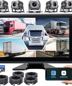 Dash Camera-Seventour-5-Channel 1080P Backup Camera Dash Cam with 9” Monitor Android.11 System-DVR Recording Back Up Camera for RV/Truck/Van/Trailer/SUV Cars