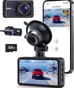 Dash Camera-DELLFY-Dash Cam- 4K+2.5K Dash Cam Front and Rear