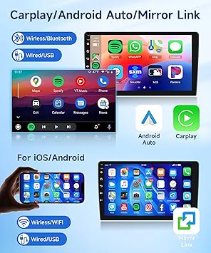 Dash Camera-Rimoody-2G+64G Car Radio for Toyota RAV4 2001-2006- Rimoody Android 13 Car Stereo Wireless Carplay and Android Auto 9 Inch Touch Screen Mirror Link Bluetooth FM/RDS EQ GPS WiFi SWC Backup Camera 2 Dash Camera-Rimoody-2G+64G Car Radio for Toyota RAV4 2001-2006- Rimoody Android 13 Car Stereo Wireless Carplay and Android Auto 9 Inch Touch Screen Mirror Link Bluetooth FM/RDS EQ GPS WiFi SWC Backup Camera - Image 2