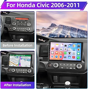 Dash Camera-podofo-Podofo for Honda Civic 2006 2007 2008 2009 2010 2011 Android Car Stereo Radio 10.1″ Touch Screen Bluetooth Car Audio Receivers with GPS Navigation WiFi Mirror Link FM Radio EQ + Backup Camera & Mic 2 Dash Camera-podofo-Podofo for Honda Civic 2006 2007 2008 2009 2010 2011 Android Car Stereo Radio 10.1" Touch Screen Bluetooth Car Audio Receivers with GPS Navigation WiFi Mirror Link FM Radio EQ + Backup Camera & Mic - Image 2