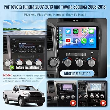 Dash Camera-Naifay-Naifay Android Car Radio for Toyota Tundra 2007-2013 Toyota Sequoia 2008-2018- 2G+32G 10.1inch Touch Screen Car Stereo with Wireless Carplay Android Auto Bluetooth GPS WiFi SWC Car Audio Receivers 2 Dash Camera-Naifay-Naifay Android Car Radio for Toyota Tundra 2007-2013 Toyota Sequoia 2008-2018- 2G+32G 10.1inch Touch Screen Car Stereo with Wireless Carplay Android Auto Bluetooth GPS WiFi SWC Car Audio Receivers - Image 2