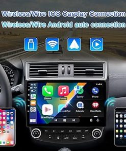 Dash Camera-UUTouIoI-for Honda Accord 7th 2003 2004 2005 2006 2007- Android 13 Car Stereo with Wireless Carplay Android Auto 2