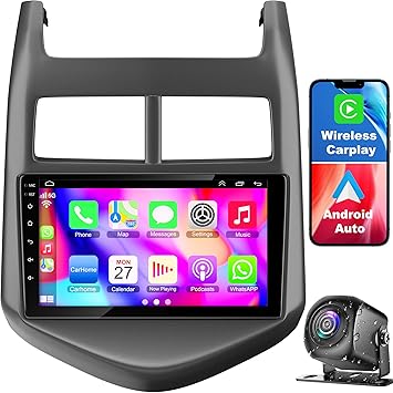 Dash Camera-Adapter-Universe-4+64 Android 12 Car Stereo for Chevrolet Chevy Aveo Sonic 2011-2015- 9 Inch IPS Touch Screen Car Radio Upgraded with Wireless Carplay/Android Auto Dash Camera-Adapter-Universe-4+64 Android 12 Car Stereo for Chevrolet Chevy Aveo Sonic 2011-2015- 9 Inch IPS Touch Screen Car Radio Upgraded with Wireless Carplay/Android Auto