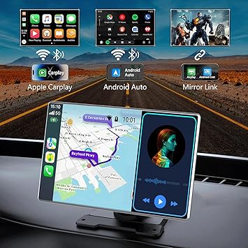 Dash Camera-Rvsisytm-9″ Wireless Apple Carplay & Android Auto Screen for Car- Touch Screen Car Stereo with 1080P Backup Camera for Car 2 Dash Camera-Rvsisytm-9" Wireless Apple Carplay & Android Auto Screen for Car- Touch Screen Car Stereo with 1080P Backup Camera for Car - Image 2