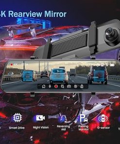 Dash Camera-Aprilboy-4K Mirror Dash Cam with IMX415- 12 Inch Smart Rear View Mirror Camera with WiFi 2