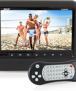 Dash Camera-Pyle-Pyle Universal Car Headrest Mount Monitor – 9 Inch Vehicle Multimedia DVD Player – Audio Video Entertainment System w/HDMI Input & Hi-Res TV LCD Digital Screen – Mounting Bracket Included PLD94BK