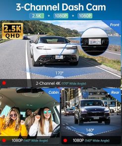 Dash Camera-Juscar-Smart 3 Channel WiFi Dash Cam with GPS- Voice Control 2