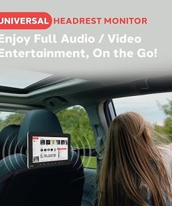 Dash Camera-Pyle-Pyle Universal Car Headrest Mount Monitor-9.4 Inch Vehicle Multimedia CD DVD Player-Smart Audio Video Entertainment System w/HDMI & Hi-Res TV LCD Screen – Includes Mounting Bracket – PLHRDVD904-Black 2