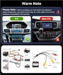 Dash Camera-podofo-【2G+64G】 9″ Wireless Carplay Car Stereo for Honda Odyssey 2010-2017 Radio with Wireless Android Auto-Podofo HD IPS Touch Screen Car Radio Bluetooth with GPS FM Radio WiFi HiFi Audio Rear View Camera 2