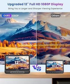 Dash Camera-WONNIE-Car DVD Player- WONNIE 12″ Portable DVD Player with Headrest Mount 2