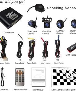 Dash Camera-weivision-Super Hd 1080P Car 360 Degree Bird View Surround System DVR Record Backup Camera Parking Monitoring with HD Sensor 2