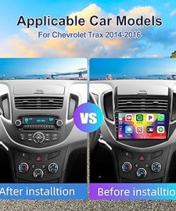Dash Camera-CAMECHO-CAMECHO 2G 64G Car Stereo Radio for Chevrolet Chevy Trax 2014-2016 with CarPlay Android Auto 9″ Touch Screen Head Unit Android 13 Car Radio with GPS Navigation Bluetooth WiFi Mirror Link Backup Camera 2