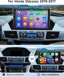 Dash Camera-VECHTEL-[8 CORE 2G+64G] for Honda Odyssey 2010-2017 Car Radio with Wireless Carplay/Android Auto- 9 Inch Android 13 IPS Touch Screen Car Stereo 2