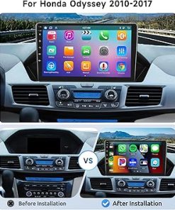 Dash Camera-VECHTEL-[8 CORE 2G+64G] for Honda Odyssey 2010-2017 Car Radio with Wireless Carplay/Android Auto- 9 Inch Android 13 IPS Touch Screen Car Stereo 2