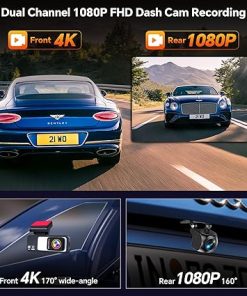 Dash Camera-Faumon-Dash Cam Front and Rear-4K+1080P Dual Dash Camera for Cars Built-in 5G WiFi with 64GB Card 2