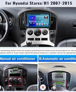 Dash Camera-SIXWIN-SIXWIN Android Car Stereo for Hyundai Starex/H1 2007-2015 M/C with Wireless CarPlay Android Auto Mirror Link 2G+64G 9 Inch Touchscreen Bluetooth GPS Navigation WiFi FM Backup Camera MIC 2