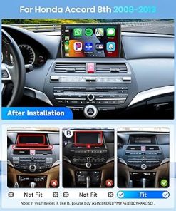 Dash Camera-METEESER-4+64G for Honda Accord 8th 2008-2013 Wireless CarPlay Car Stereo Receiver-10.1″ Android Auto IPS 1280*720 Touchscreen 2