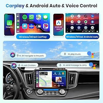 Dash Camera-VECHTEL-2G+64G for Toyota RAV4 2013-2019 Android 13 Car Stereo with Wireless Carplay Android Auto- 10.1 Inch Touch Screen Car Radio Support GPS/WiFi/Bluetooth/FM/Voice Control/SWC/Backup Camera 3 Dash Camera-VECHTEL-2G+64G for Toyota RAV4 2013-2019 Android 13 Car Stereo with Wireless Carplay Android Auto- 10.1 Inch Touch Screen Car Radio Support GPS/WiFi/Bluetooth/FM/Voice Control/SWC/Backup Camera - Image 3