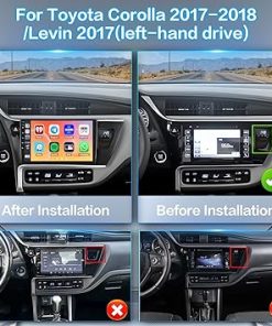 Dash Camera-Inefala-(2+64GB) Inefala Android Car Stereo for Toyota Corolla 2017-2018 Levin 2017 with Wireless Carplay Android Auto- 10.1″ Touchscreen with GPS WiFi BT FM/RDS SWC MIC Backup Camera 2