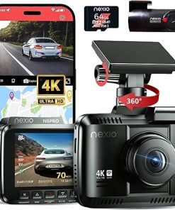 Dash Camera-Nexio-NEXIO N5Pro 4K Dual Dash Cam- WiFi 6