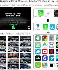 Dash Camera-CARPROKIT-5.0 Wireless CarPlay Android Auto Adapter- Android 13.0 Video AI Box 8GB+128GB 2