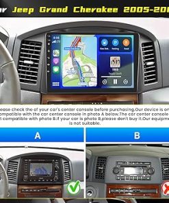 Dash Camera-Ohradio-[2+64G] Hikity Android 13 Car Stereo for Jeep Grand Cherokee 2005 2006 2007 with Wireless Carplay Android Auto- 10.1″ Touch Screen Car Radio GPS WiFi Bluetooth SWC Backup Camera FM Mic 2