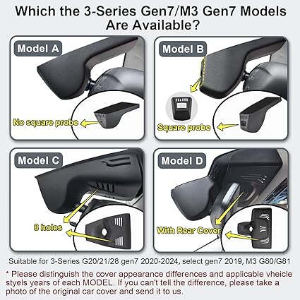 Dash Camera-mangoal-Front 4K & Rear 1080p Dash Cam for BMW 3-Series Gen7 G20 G21 G28 2020 2021 2022 2023 2024 Select 2019 M3 G80 G81(Model C)- OEM Style 2 Dash Camera-mangoal-Front 4K & Rear 1080p Dash Cam for BMW 3-Series Gen7 G20 G21 G28 2020 2021 2022 2023 2024 Select 2019 M3 G80 G81(Model C)- OEM Style - Image 2