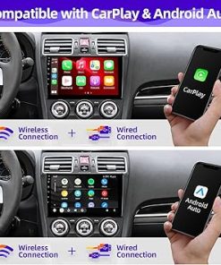 Dash Camera-CGOGC-Android Car Radio Upgrade Compatible with Wireless Carplay Android Auto for Subaru Forester Impreza WRX 8 Core TouchScreen Stereo Bluetooth GPS WIFI AM/FM Camera Navigation Head Unit (2016-2018) 2
