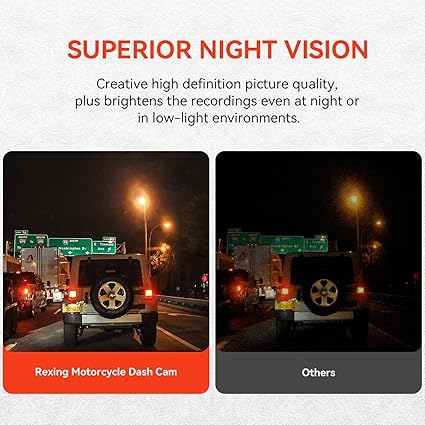 Dash Camera-REXING-REXING MTC1 Motorcycle Dash Cam 3” LCD-Front and Rear Recording 1080p 3 Dash Camera-REXING-REXING MTC1 Motorcycle Dash Cam 3” LCD-Front and Rear Recording 1080p - Image 3