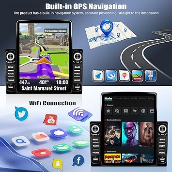 Dash Camera-OiLiehu-2G+64G Android 13 Car Stereo Double Din Radio with Wireless Carplay and Android Auto- 9.5 inch Vertical Touchscreen Car Radio with GPS Navigation WiFi Bluetooth FM/RDS Radio HiFi+Backup Camera 3 Dash Camera-OiLiehu-2G+64G Android 13 Car Stereo Double Din Radio with Wireless Carplay and Android Auto- 9.5 inch Vertical Touchscreen Car Radio with GPS Navigation WiFi Bluetooth FM/RDS Radio HiFi+Backup Camera - Image 3