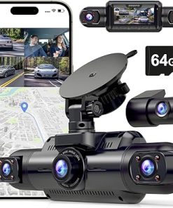 Dash Camera-ZMOPO-4-Channel Dash Cam Front and Rear Inside Left Right 360 View- Dash Camera for Cars with GPS WiFi