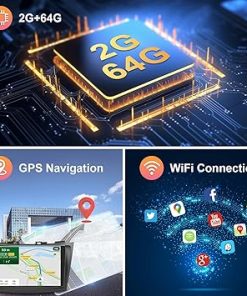 Dash Camera-Hodozzy-[2G+64G] Car Radio for Suzuki Swift 2011-2017 Android Car Stereo Carplay Wireless Android Auto- Hodozzy 9 inch Touch Screen with GPS/WiFi Bluetooth 2