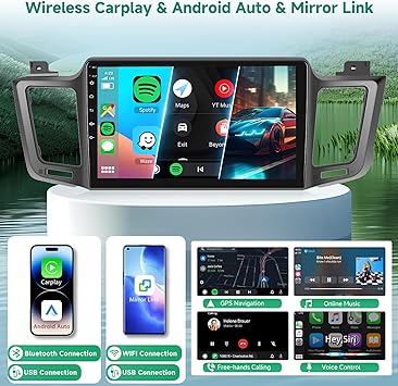 Dash Camera-Rimoody-2+64G Android Car Stereo for Toyota RAV4 2013 2014 2015 2016 2017 2018 2019 with Wireless Carplay Android Auto- 10.1” Touch Screen Car Radio Mirror Link GPS WIFI Bluetooth FM/RDS EQ Backup Camera SWC 2 Dash Camera-Rimoody-2+64G Android Car Stereo for Toyota RAV4 2013 2014 2015 2016 2017 2018 2019 with Wireless Carplay Android Auto- 10.1'' Touch Screen Car Radio Mirror Link GPS WIFI Bluetooth FM/RDS EQ Backup Camera SWC - Image 2