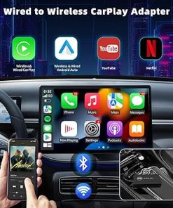 Dash Camera-One Car Stereo-OneCarStereo CarPlay Ai Box Lite Wireless CarPlay Adapter & Android Auto- The Magic CarPlay Box Streaming Device for car with Netflix/YouTube/USB Play 2