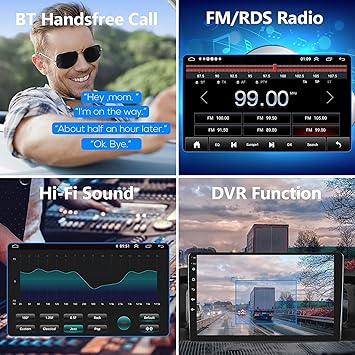 Dash Camera-Hodozzy-Radio for Toyota Tacoma 2005-2015- 9” HD 1080P Touch Screen Upgrade Car Stereo with Bluetooth 3 Dash Camera-Hodozzy-Radio for Toyota Tacoma 2005-2015- 9'' HD 1080P Touch Screen Upgrade Car Stereo with Bluetooth - Image 3