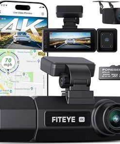 Dash Camera-Fiteye-3 Channel 4K Dash Cam- IMX335 STARVIS Sensor