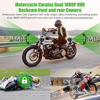 Dash Camera-SETHDA-Motorcycle Dash Cam- Wireless Motorcycle Carplay 3 Dash Camera-SETHDA-Motorcycle Dash Cam- Wireless Motorcycle Carplay - Image 3