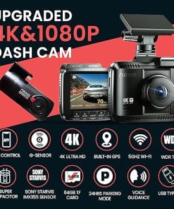 Dash Camera-Nexio-NEXIO N5Pro 4K Dual Dash Cam- WiFi 6 2