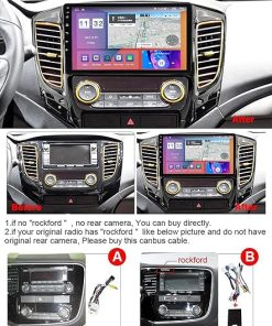 Dash Camera-Charmstep-Charmstep Android 11 Car Radio Stereo for Mitsubishi L200 2015-2019- 9 Inch Touch Screen Multimedia Player Audio Video with GPS Navigation Carplay USB Bluetooth AM/FM WiFi 4G SWC 2