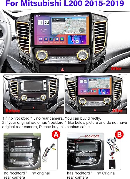 Dash Camera-Charmstep-Charmstep Android 11 Car Radio Stereo for Mitsubishi L200 2015-2019- 9 Inch Touch Screen Multimedia Player Audio Video with GPS Navigation Carplay USB Bluetooth AM/FM WiFi 4G SWC 2 Dash Camera-Charmstep-Charmstep Android 11 Car Radio Stereo for Mitsubishi L200 2015-2019- 9 Inch Touch Screen Multimedia Player Audio Video with GPS Navigation Carplay USB Bluetooth AM/FM WiFi 4G SWC - Image 2