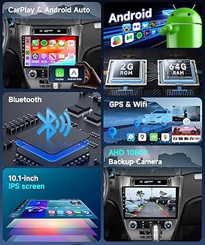 Dash Camera-podofo-Podofo 2G+64G for 2009-2012 Ford Fusion Mondeo Mustang Android Car Stereo Radio with Wireless Carplay Android Auto 10.1 inch HD IPS Touchscreen Bluetooth WiFi HiFi/16 EQ FM/RDS SWC Backup Camera 3 Dash Camera-podofo-Podofo 2G+64G for 2009-2012 Ford Fusion Mondeo Mustang Android Car Stereo Radio with Wireless Carplay Android Auto 10.1 inch HD IPS Touchscreen Bluetooth WiFi HiFi/16 EQ FM/RDS SWC Backup Camera - Image 3