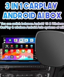 Dash Camera-Geloo-Geloo Wireless CarPlay Adapter- Upgraded CarPlay Box Streaming Device for Car，Multimedia Video Smart AI Box，Android 13.0 System Wireless CarPlay Box，Wired to Wireless CarPlay & Android Auto Adapter 2