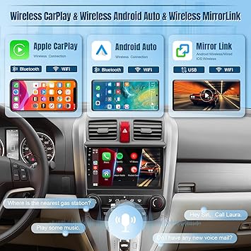Dash Camera-Naifay-Naifay Android Car Stereo for Honda CRV 2007 2008 2009 2010 2011 Radio- 9inch Touch Screen for CRV Radio with Carplay Android Auto Bluetooth GPS WiFi FM SWC Mirrorlink Camera 3 Dash Camera-Naifay-Naifay Android Car Stereo for Honda CRV 2007 2008 2009 2010 2011 Radio- 9inch Touch Screen for CRV Radio with Carplay Android Auto Bluetooth GPS WiFi FM SWC Mirrorlink Camera - Image 3