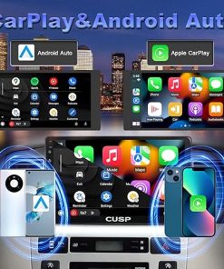 Dash Camera-CUSP-CUSP 10.1 Inch Android Car Stereo Radio Universal Double Din Wireless Apple Carplay & Android Auto in-Dash Kit GPS Bluetooth Multimedia Player Head Unit (10.1 Inch 4G+64G+Car Play & Android Auto) 2