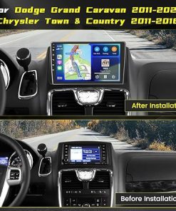 Dash Camera-Ohradio-[2+64G]Hikity Android 13 Car Stereo for Dodge Grand Caravan11-20/Grand Voyager11-15/Chrysler Town & Country11-16- 9” Touchscreen Radio wireless CarPlay Android Auto GPS Mirror Link SWC Backup Cam BT 2